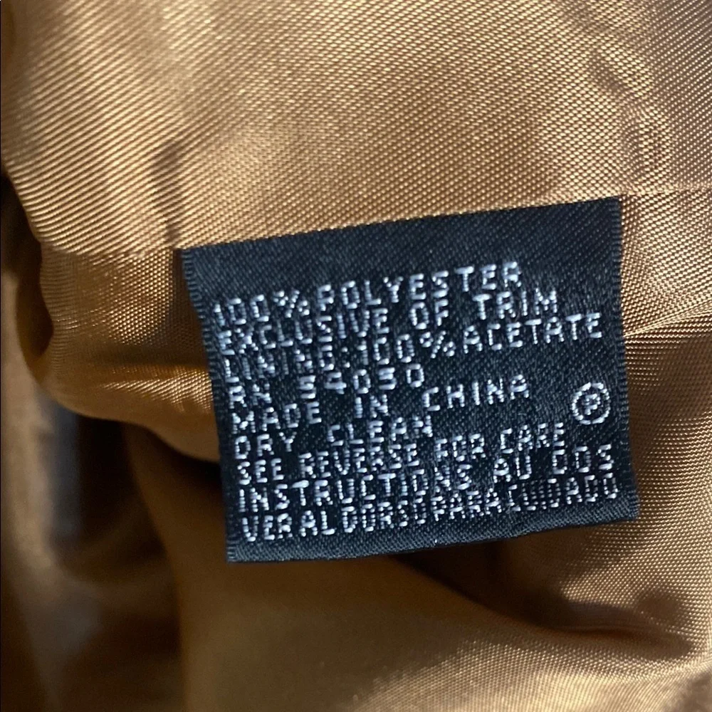 NWT Beautiful Kasper Tan Embroidered Bedazzled Women's Suit Jacket Blazer - Picture 9 of 9